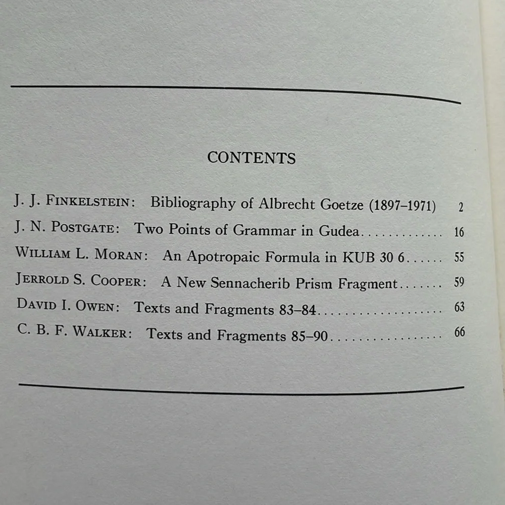 Journal of Cuneiform Studies, Volume XXVI, January 1974, Number 1